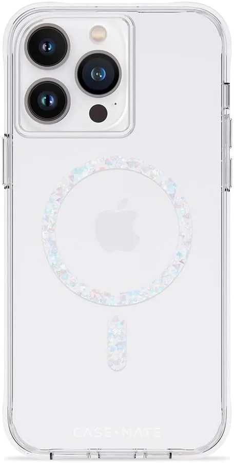 Case-Mate iPhone 14 Pro Max Case - Clear Twinkle Diamond [10FT Drop Protection] [Compatible with MagSafe] Magnetic Cover with Cute Bling Sparkle for iPhone 14 Pro Max 6.7", Anti-Yellow, Anti-Scratch