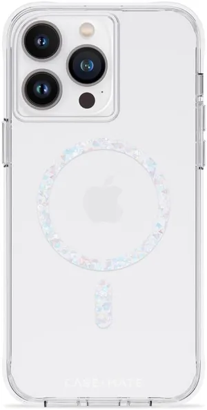 Case-Mate iPhone 14 Pro Max Case - Clear Twinkle Diamond [10FT Drop Protection] [Compatible with MagSafe] Magnetic Cover with Cute Bling Sparkle for iPhone 14 Pro Max 6.7", Anti-Yellow, Anti-Scratch
