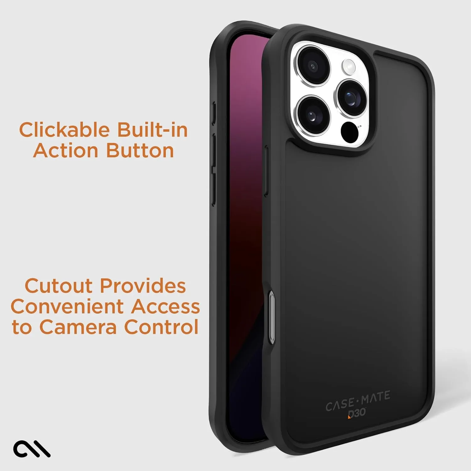 Case-Mate iPhone 16 Pro Max Case [Compatible with MagSafe] Tough Shockproof Phone Case with 16ft D3O Drop Protection - Premium Rugged Cover for iPhone 16 Pro Max - Black