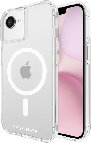 Case-Mate iPhone 16e (2025) / 15/14 / 13 Case [Compatible with MagSafe] Tough Shockproof Phone Case with 16ft D3O Drop Protection - Premium Rugged Cover for iPhone 16e (2025) / 15/14 / 13 - Clear