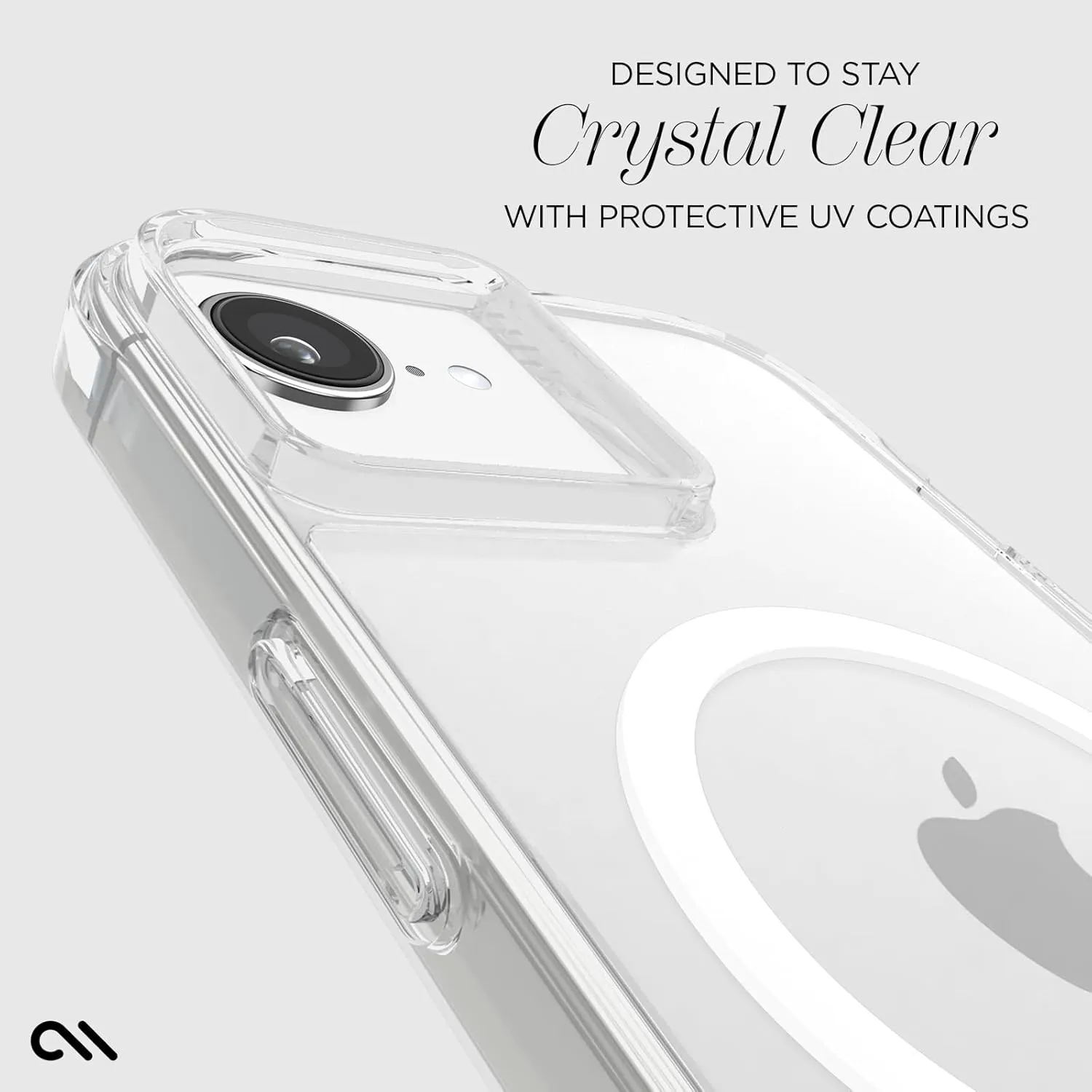 Case-Mate iPhone 16e (2025) / 15/14 / 13 Case [Compatible with MagSafe] Tough Shockproof Phone Case with 16ft D3O Drop Protection - Premium Rugged Cover for iPhone 16e (2025) / 15/14 / 13 - Clear
