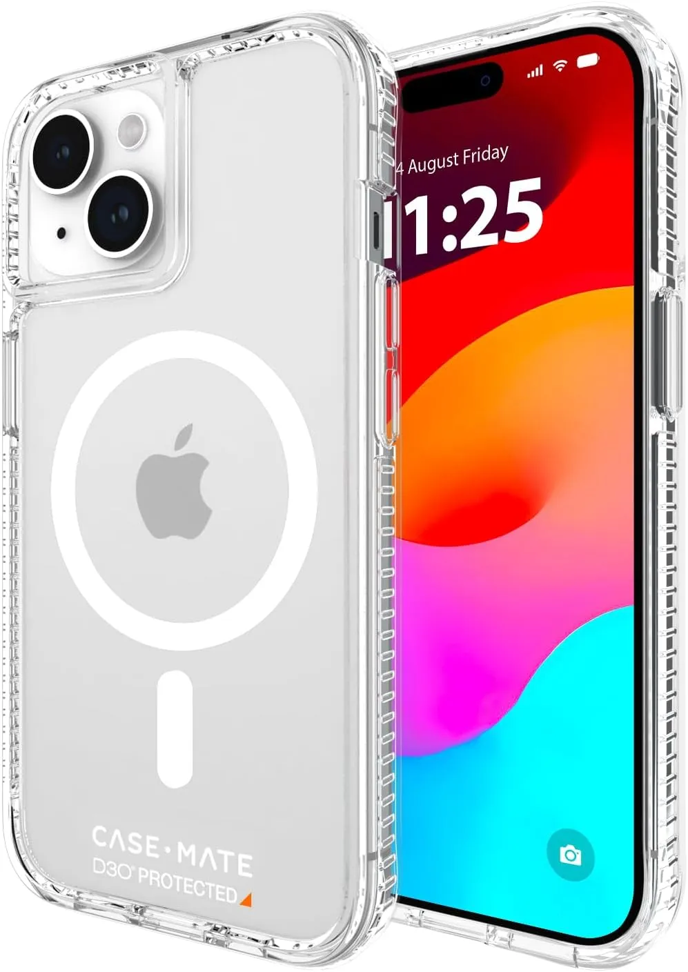 Case-Mate Tough Clear iPhone 15 Case [16ft D3O Drop Protection] [Compatible with Magsafe] Slim Phone Case for iPhone 15 6.1", Shock Absorbing Materials, Anti Yellow, Anti Scratch Technology, Slim Fit