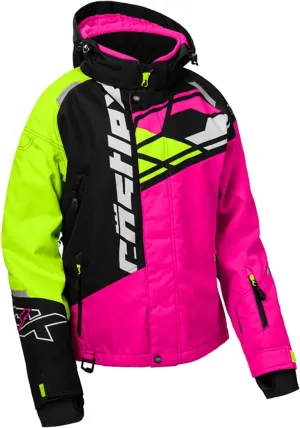 Castle X Women's Code G4 Snowmobile Jacket (Pink Glo/Black/Hi-Vis - Large)