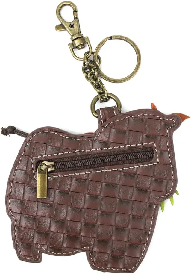 CHALA Farm Collection Women's Decorative Key Fob/Coin Purse Accessory (Cow)