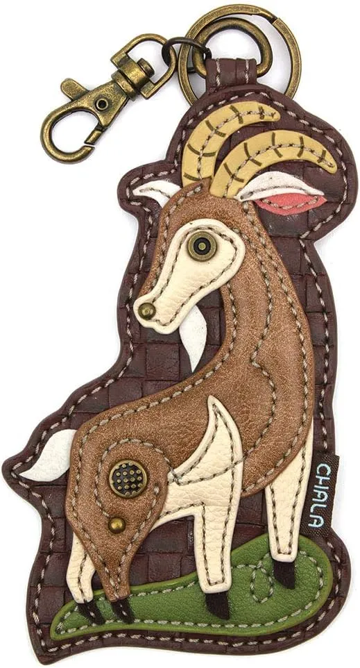 CHALA Farm Collection Women's Decorative Key Fob/Coin Purse Accessory (Goat)