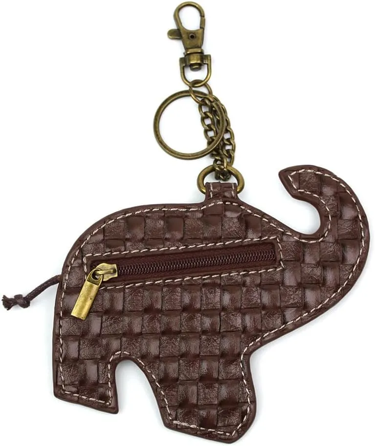 CHALA Wilderness Collection Women's Decorative Key Fob/Coin Purse Accessory (Elephant)