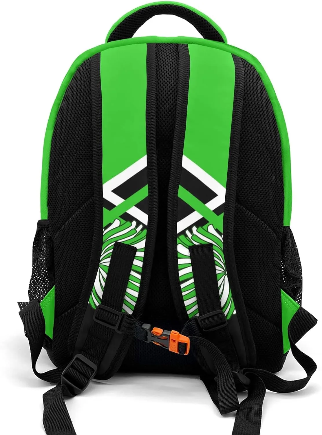 Cheerleaders Cheer Green Personalized School Backpack Durable Laptop Bag for Man Woman
