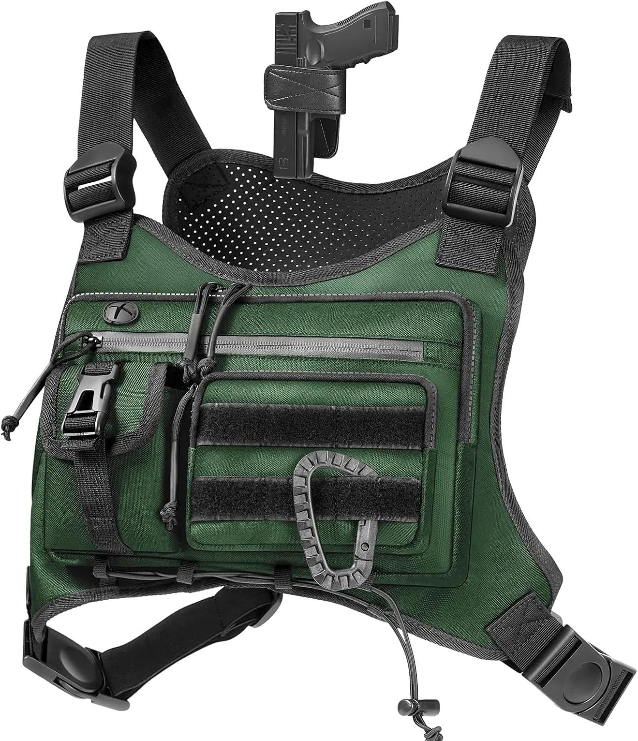 Chest Bag for Men,Running Pack Vest for Workouts,Water Resistant Sports Chest Pack For Running