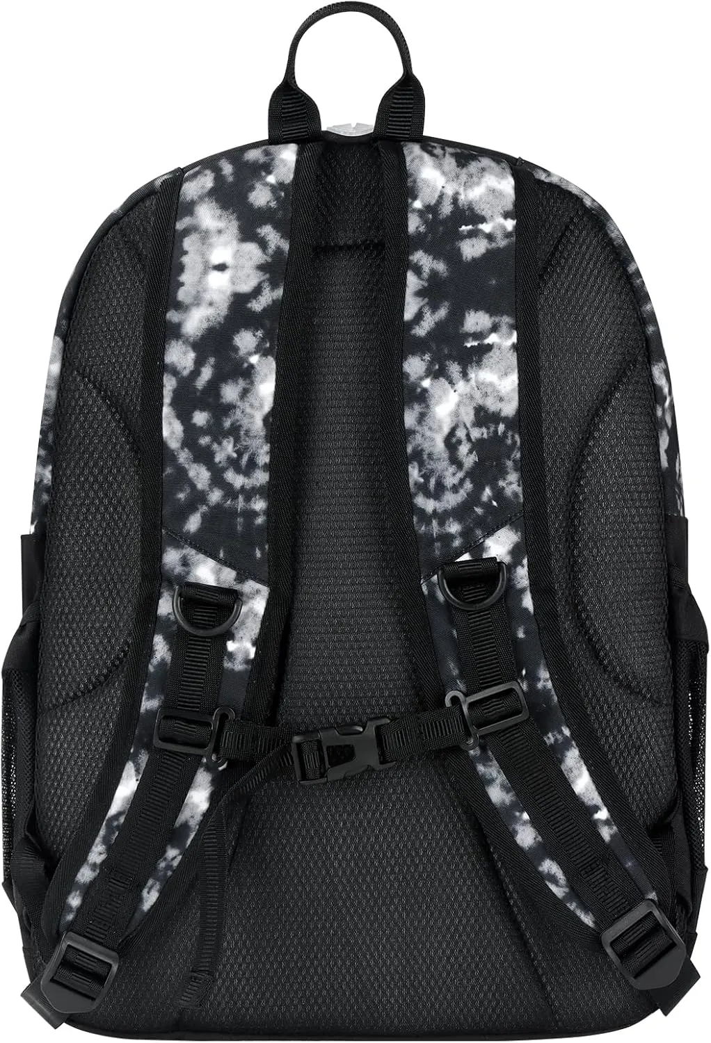 Choco Mocha Black Tie Dye Backpack for Teen Girls, Travel School Backpack for Girls Middle School Large Bookbag 18 Inch