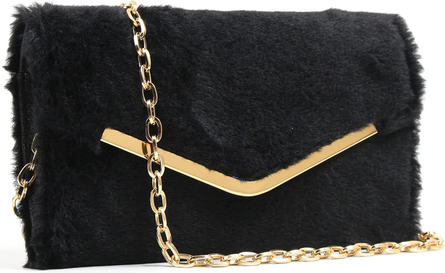 Clutch Purse Evening Bag for Women, Envelope Handbag With Detachable Chain for Wedding and Party