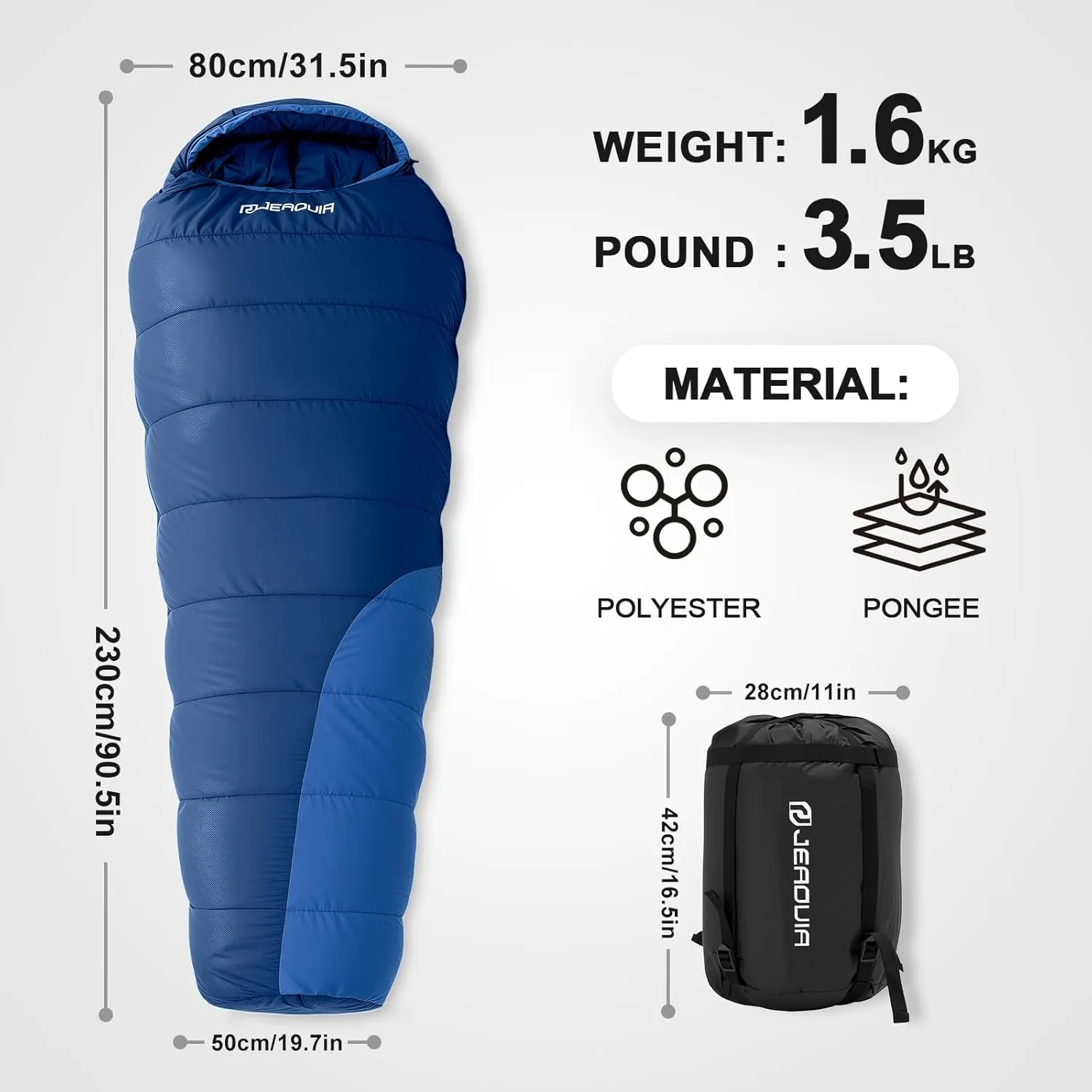 Cold Weather Mummy Sleeping Bag, Winter Sleeping Bag, Sleeping Bags for Adults, Waterproof Lightweight Sleep Bag, Camping Gear for Backpacking Hiking Travel & Other Outdoor Activities
