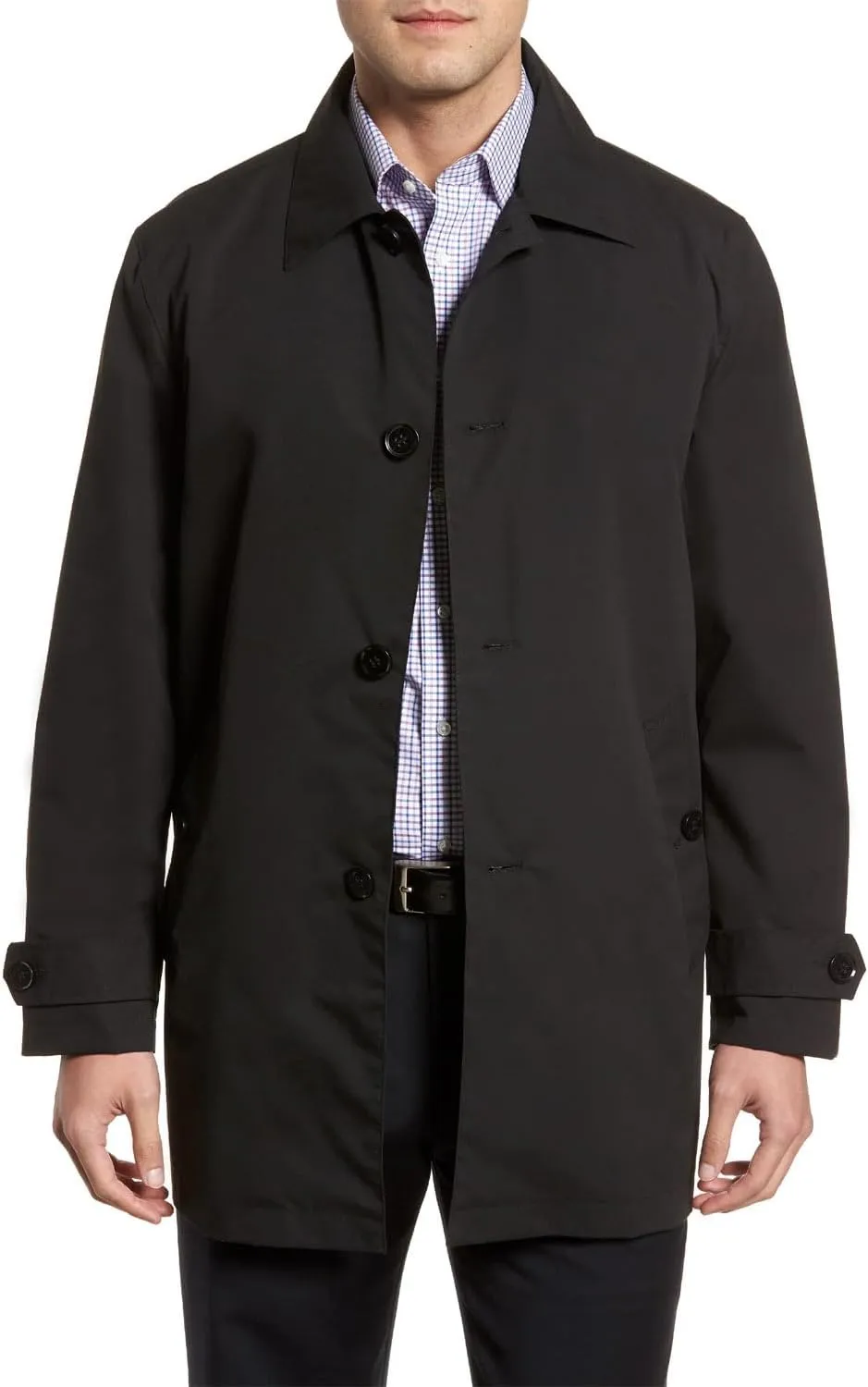 Cole Haan Men's Classic Stand Collar Rain Jacket