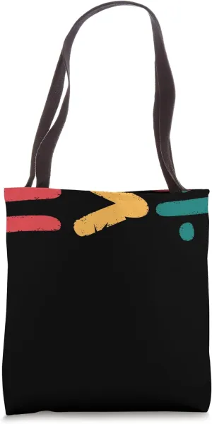Colorful Math Symbols Equal Greater Than Division Math STEM Tote Bag