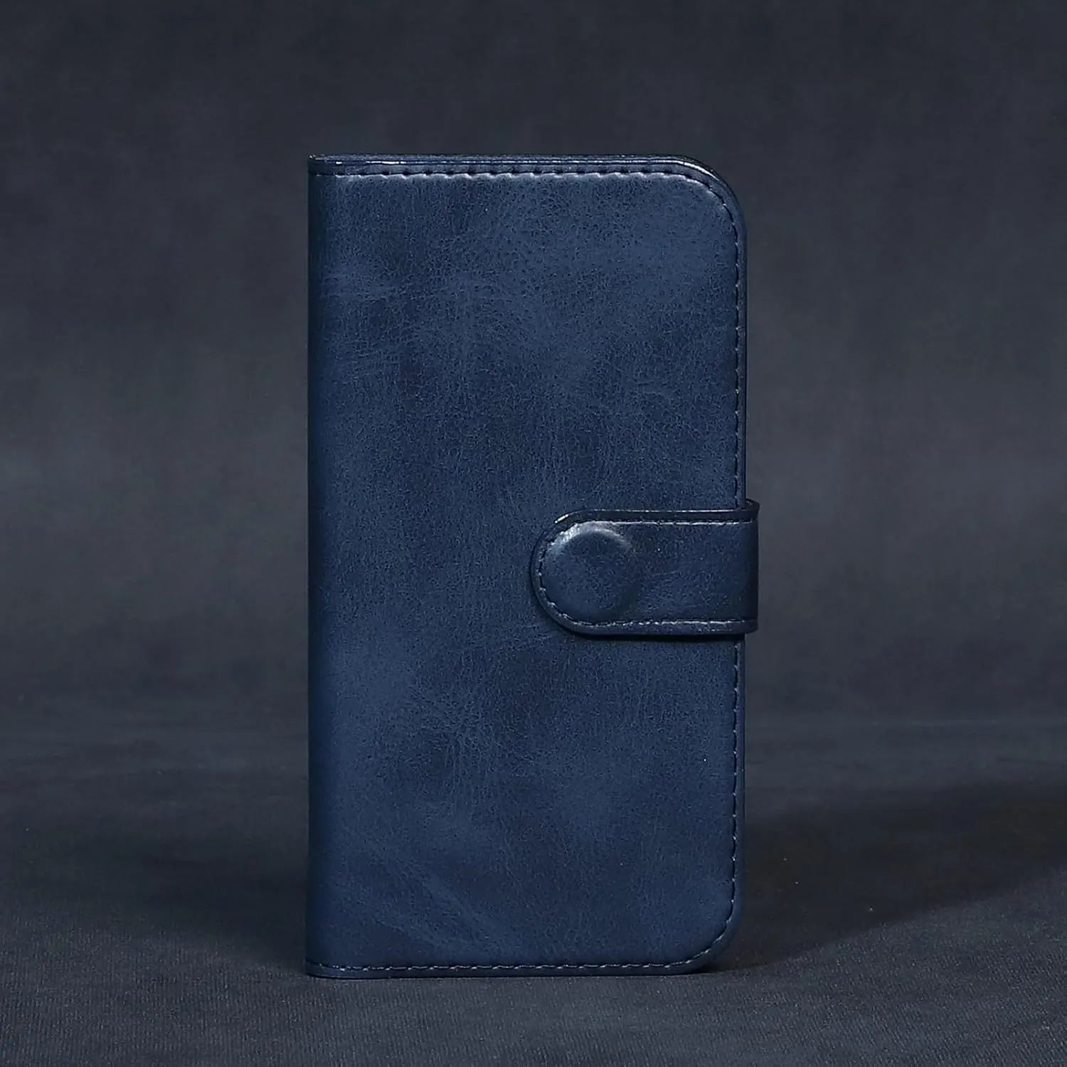 Compatible with iPhone 14 Pro Max Wallet Case with Card Holder, Genuine Leather Flip Folio Cover with Adjustable Kickstand,Magnetic Closure,Shockproof&Anti-Fingerprint, Blue