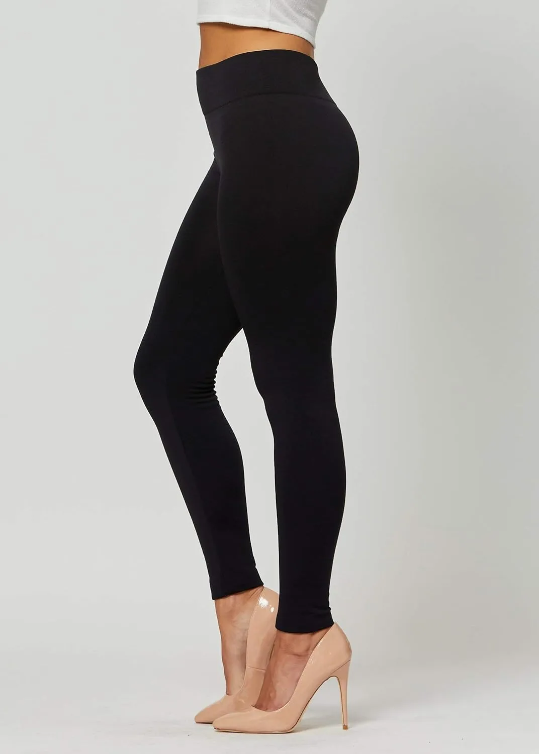 Conceited Fleece Lined Leggings Women - Regular and Plus Size Tights - Premium Fabric in Many Colors
