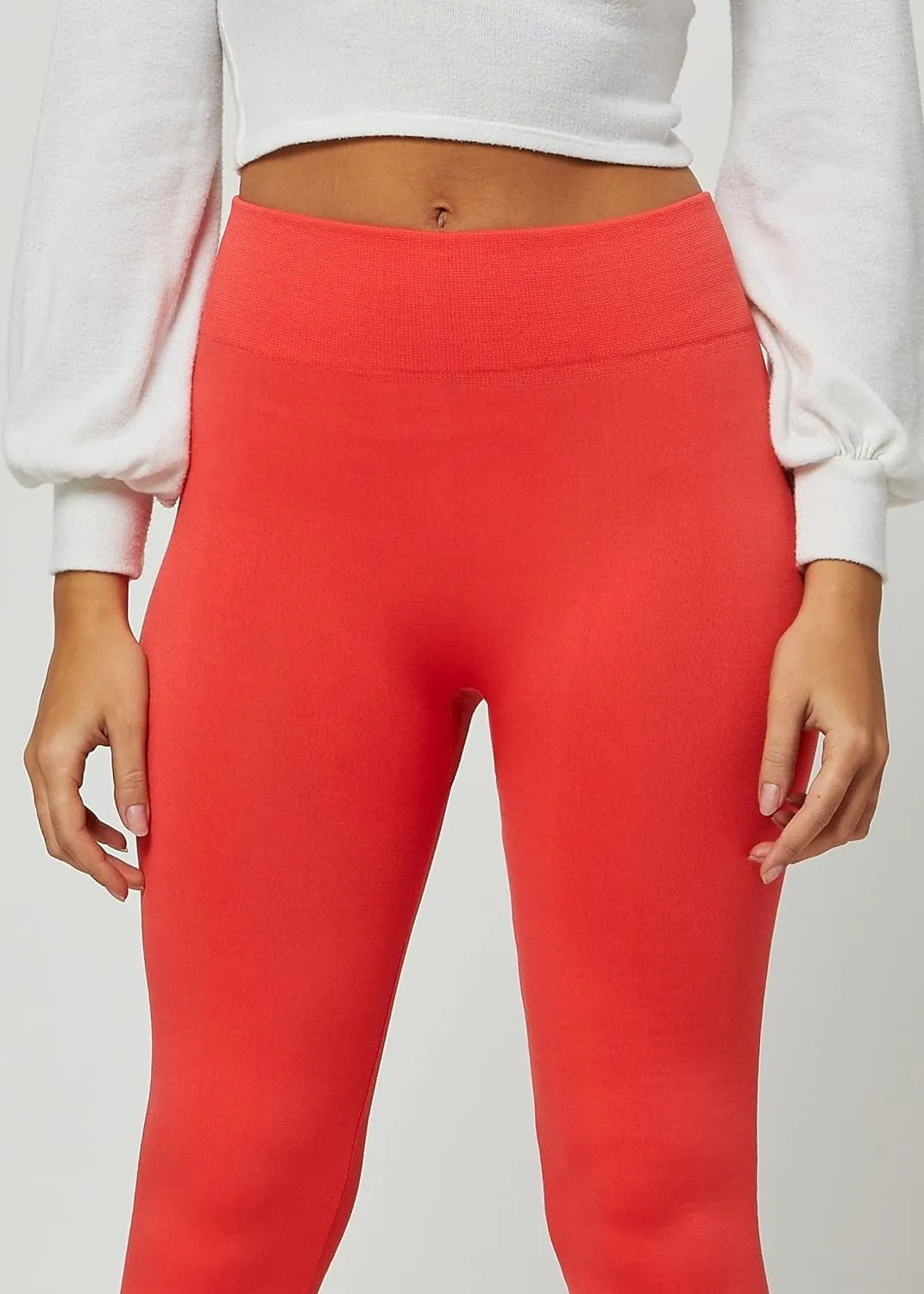 Conceited Fleece Lined Leggings Women - Regular and Plus Size Tights - Premium Fabric in Many Colors