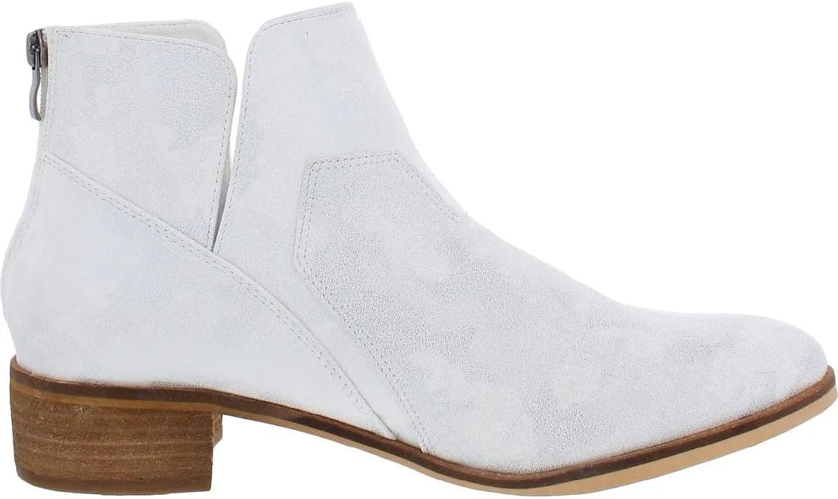 Corkys Boutique Womens Curry Slip-on Faux Leather Metallic Look Ankle Boots
