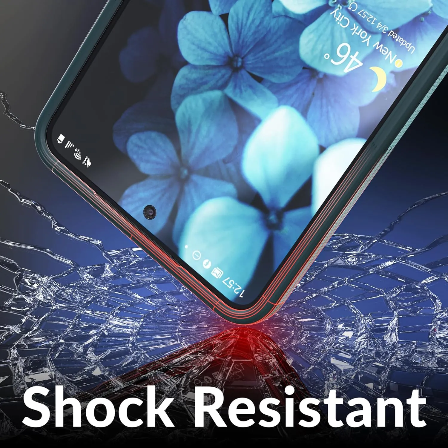 Crave Compatible with Samsung Galaxy S25 Edge Case, Shockproof Protection Dual Layer Case for Samsung Galaxy S25 Edge 6.8" - Aqua