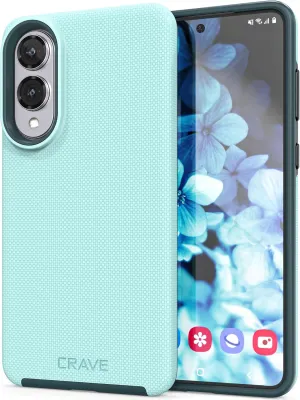 Crave Compatible with Samsung Galaxy S25 Edge Case, Shockproof Protection Dual Layer Case for Samsung Galaxy S25 Edge 6.8" - Aqua
