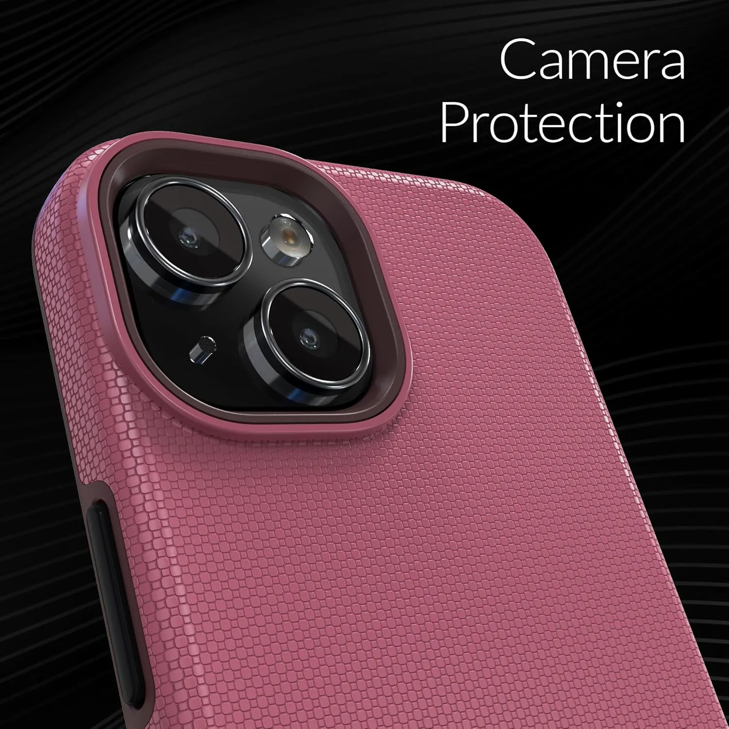 Crave Dual Guard Compatible with iPhone 15 Case, Compatible with MagSafe Shockproof Protection Dual Layer Case for Apple iPhone 15 (6.1") - Berry