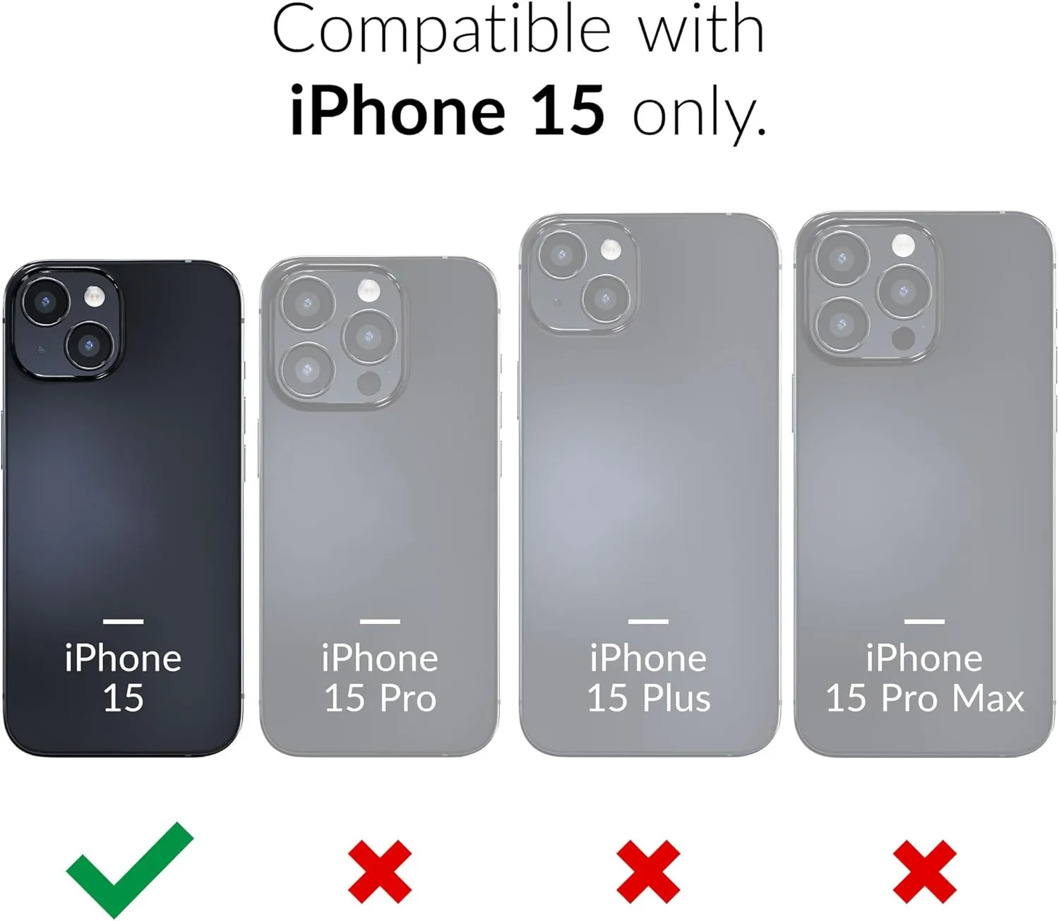 Crave Dual Guard Compatible with iPhone 15 Case, Compatible with MagSafe Shockproof Protection Dual Layer Case for Apple iPhone 15 (6.1") - Slate