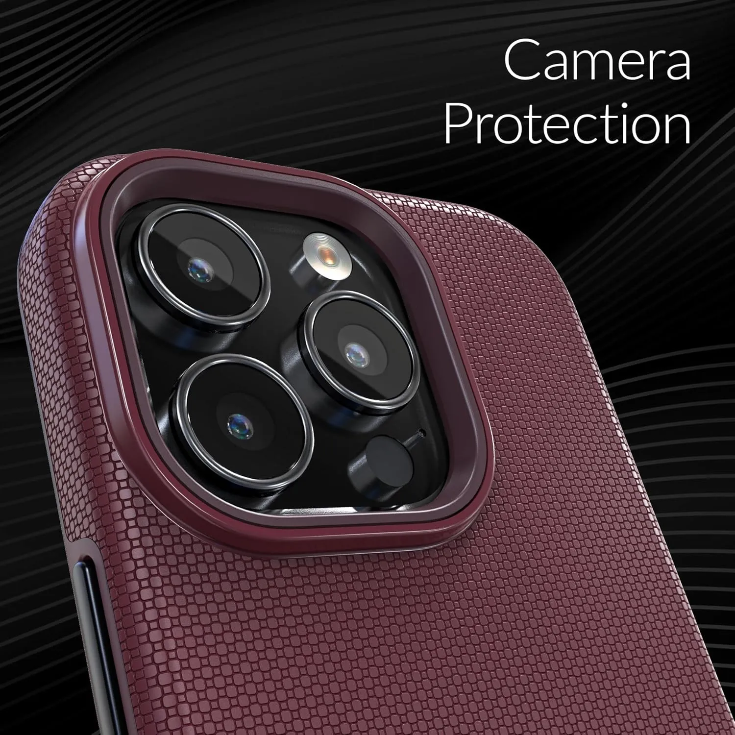 Crave Dual Guard Compatible with iPhone 16 Pro Case, Compatible with MagSafe Shockproof Protection Dual Layer Case for Apple iPhone 16 Pro (6.3") - Berry