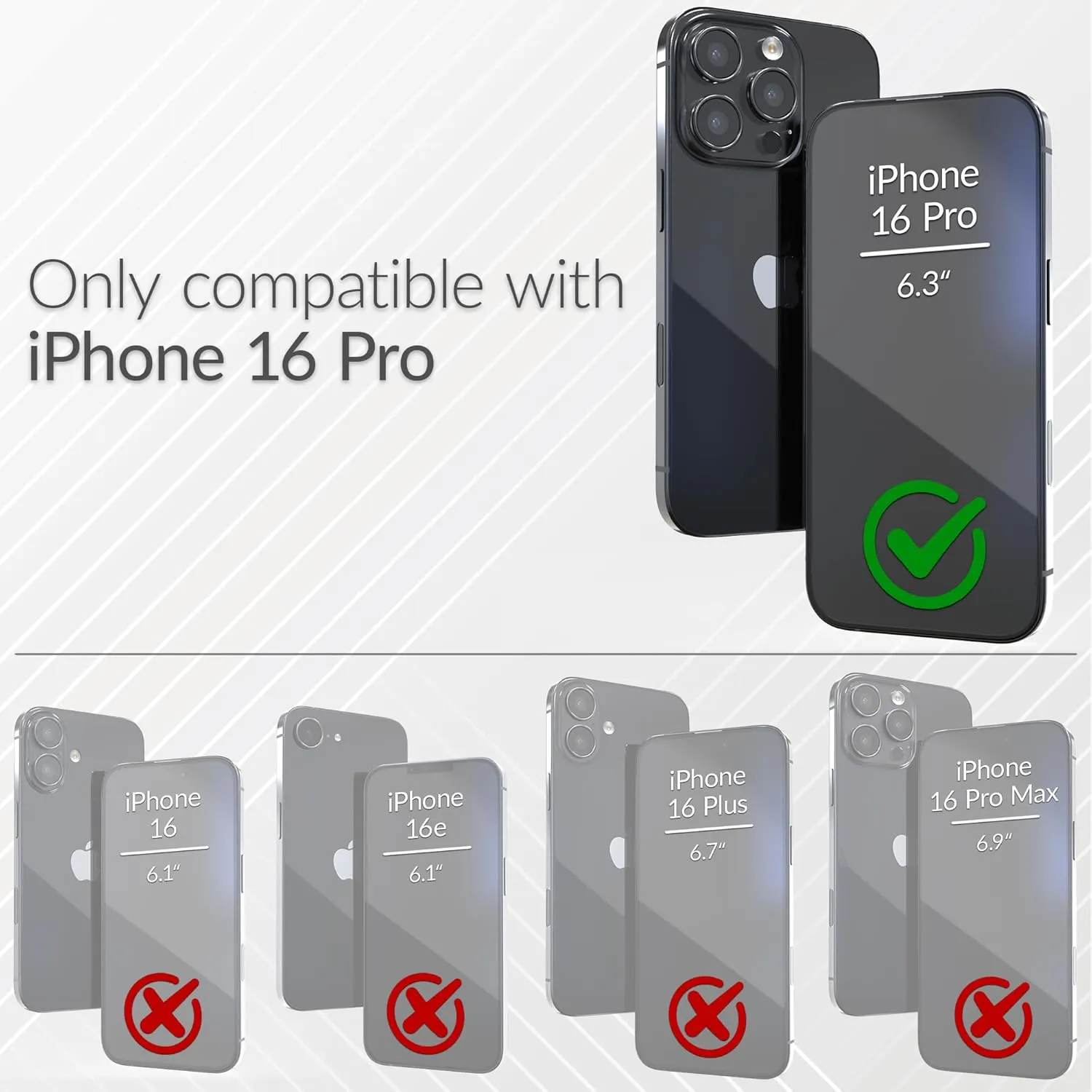 Crave Dual Guard Compatible with iPhone 16 Pro Case, Compatible with MagSafe Shockproof Protection Dual Layer Case for Apple iPhone 16 Pro (6.3") - Berry