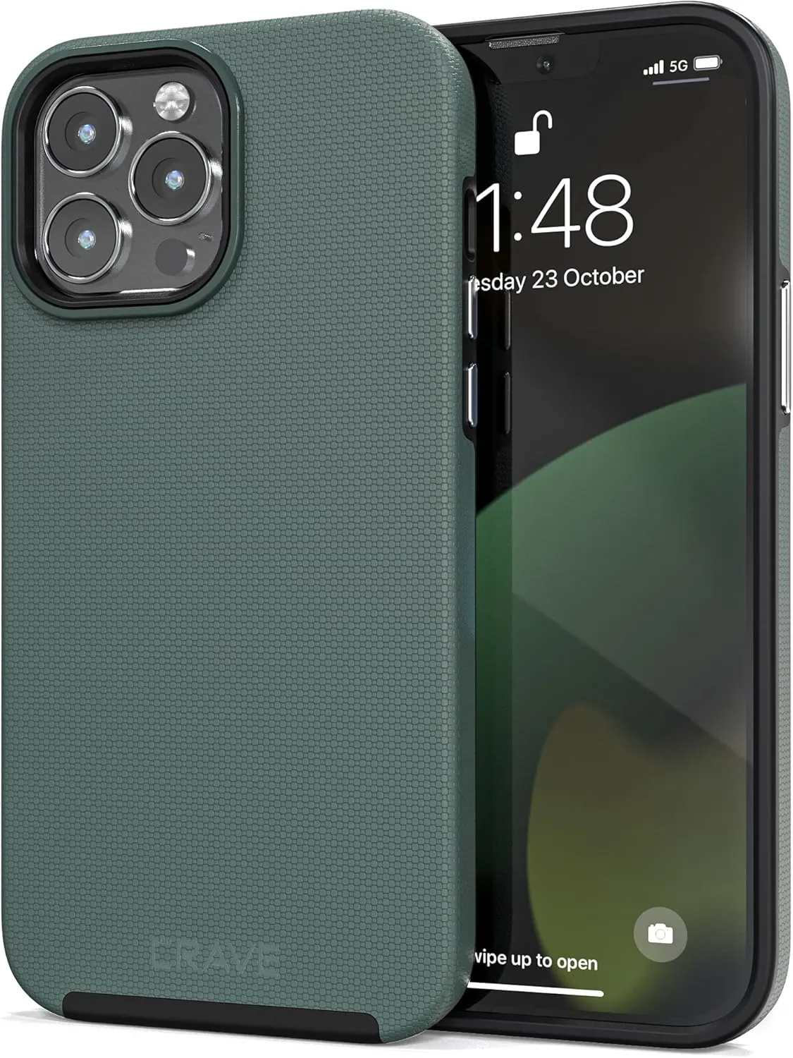 Crave Dual Guard for iPhone 13 Pro Max, Shockproof Protection Dual Layer Case for Apple iPhone 13 Pro Max (6.7") - Forest Green