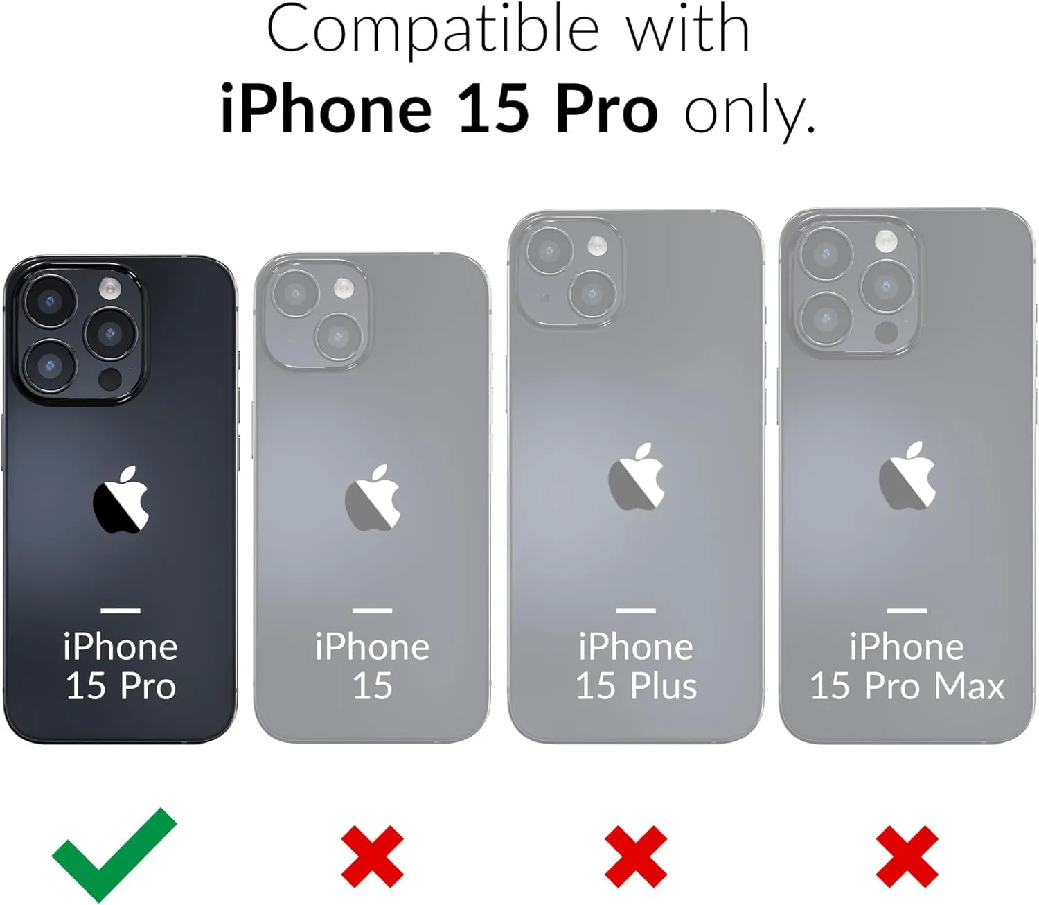 Crave Dual Guard for iPhone 15 Pro Case, Compatible with MagSafe Shockproof Protection Dual Layer Case for Apple iPhone 15 Pro (6.1") - Red