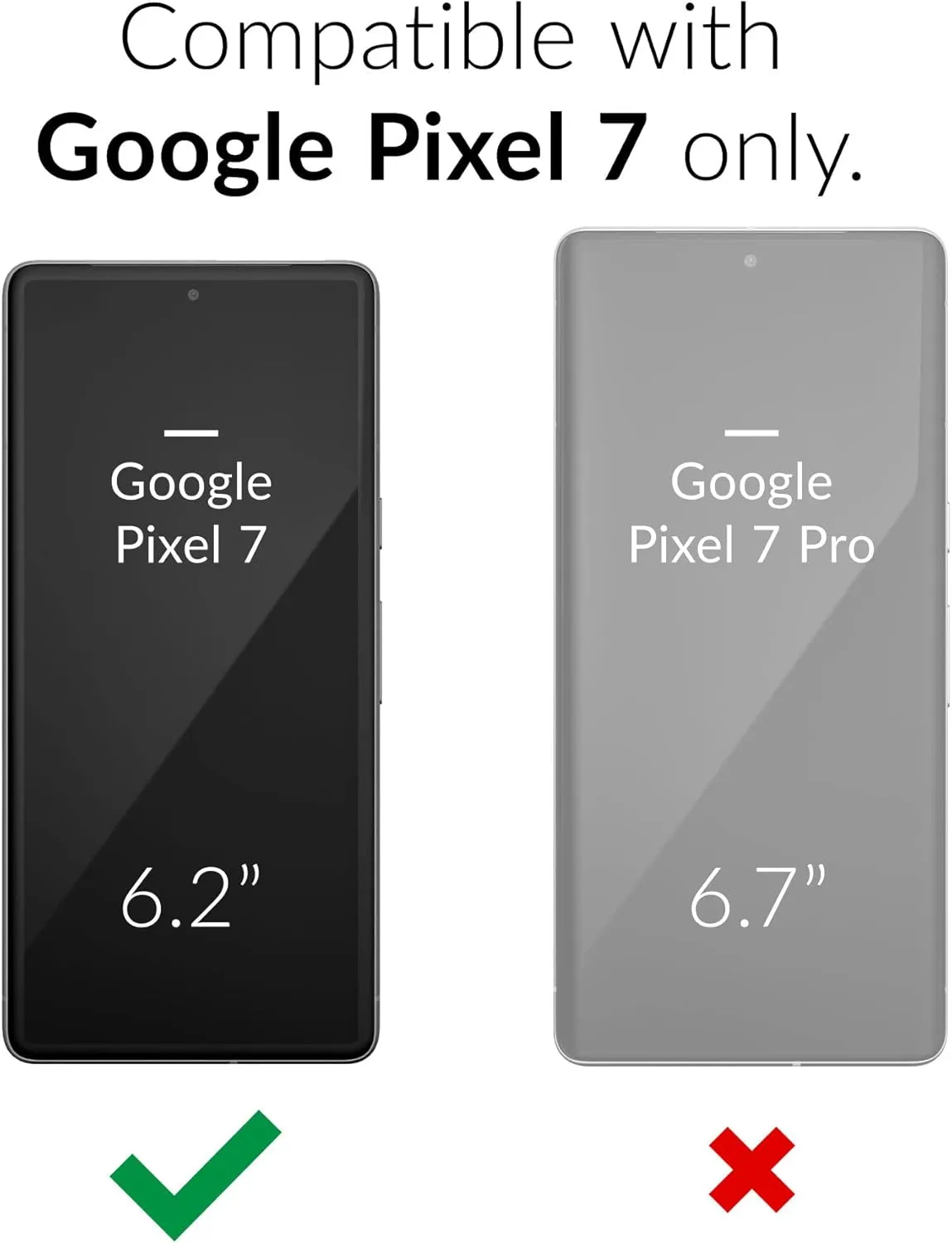 Crave Slim Guard for Google Pixel 7 Case, Shockproof Protection Case for Google Pixel 7 - Black