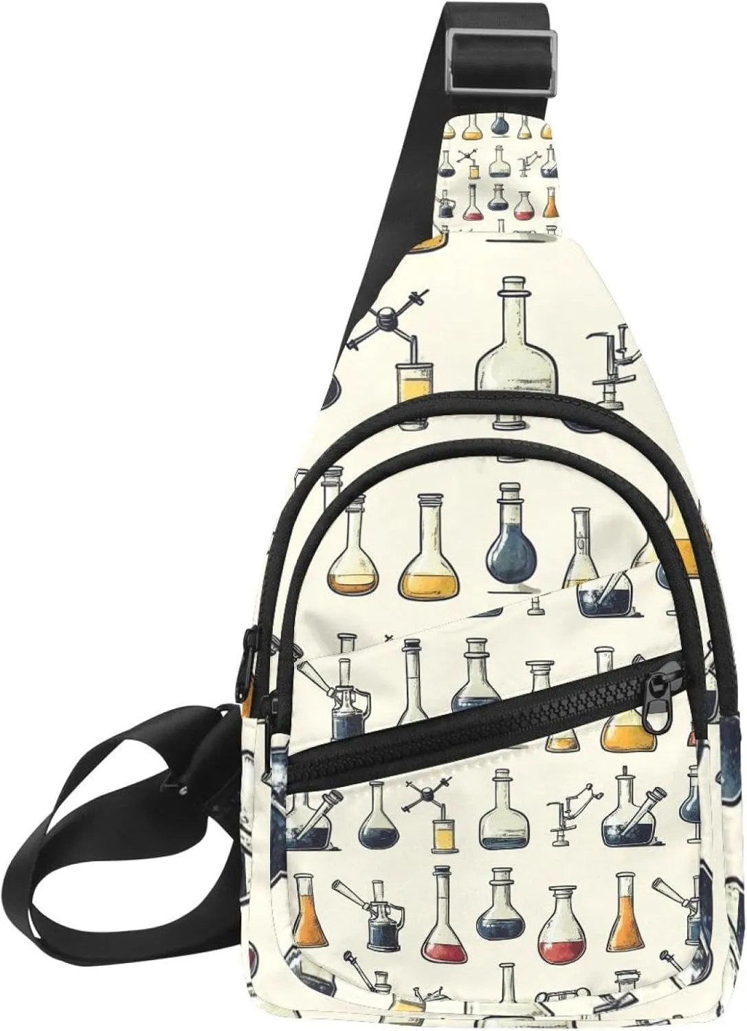 Crossbody Bags for Women Men chemical lab scientific experiment (3) Sling Bag Bakpack Casual Chest Bag with Convertible Shoulder Strap