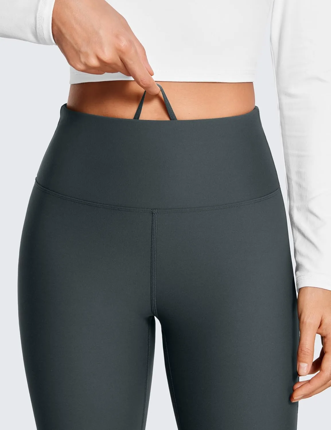 CRZ YOGA Womens Fleece Lined Flare Leggings 31" Bootcut Yoga Pants Tummy Control Winter Thermal Warm Soft Casual Lounge