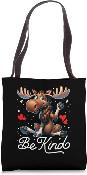 Cute Be Kind Moose Unity Day Kid Teacher Kindness Tote Bag