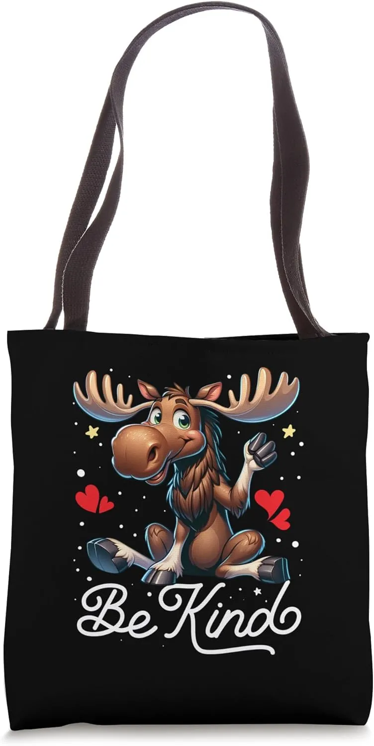 Cute Be Kind Moose Unity Day Kid Teacher Kindness Tote Bag