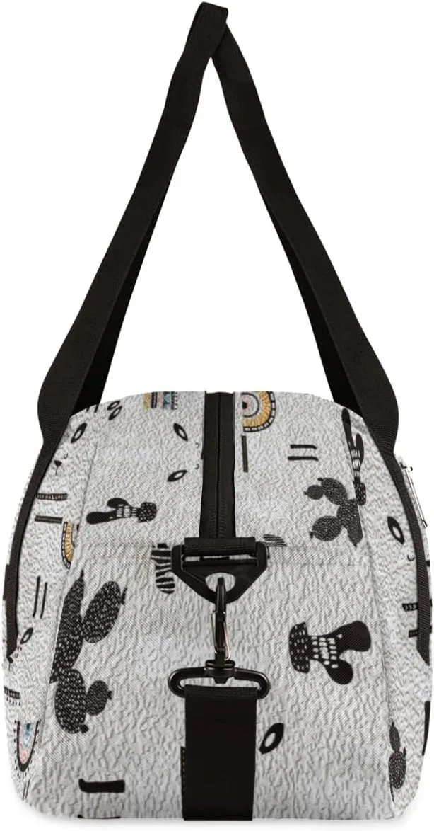 Cute Camel Llama Alpaca Cactus Kids Duffel Bag for Girls Boys Teens, Oil Painting Dance Bag Overnight Small Duffel Bag Carry On Weekend Sports Gym Travel Bag for School Practice Gymnastics Ballet