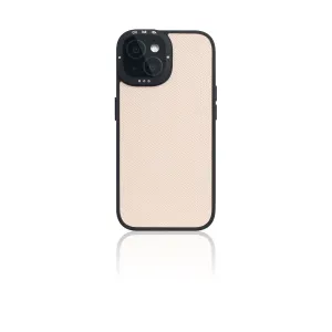 D9 France Epsom Leather Case for iPhone 15 (Craie)