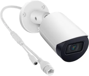 Dahua 8MP PoE IP Camera, 4K Security Bullet Camera with Smart Motion Detection IR&Color Night Vision, Two-Way Audio, Metal Shell,MicroSD(256GB),H.265 ,IP67 (Bullet Camera-A)