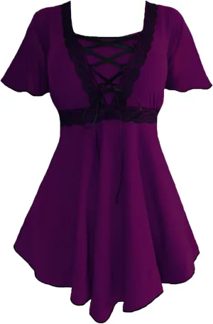 Dare to Wear Angel Corset Top: Victorian Gothic Grecian Women's Empress Blouse for Everyday Halloween Cosplay Festivals
