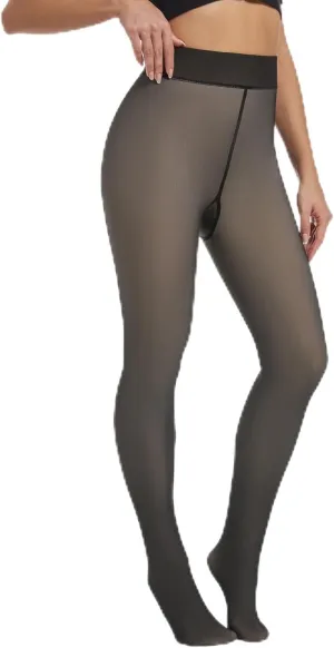 Darkterror Fleece Lined Tights Women, Warm Fleece Lined Leggings Women, Thermal Fleece Leggings for Winter