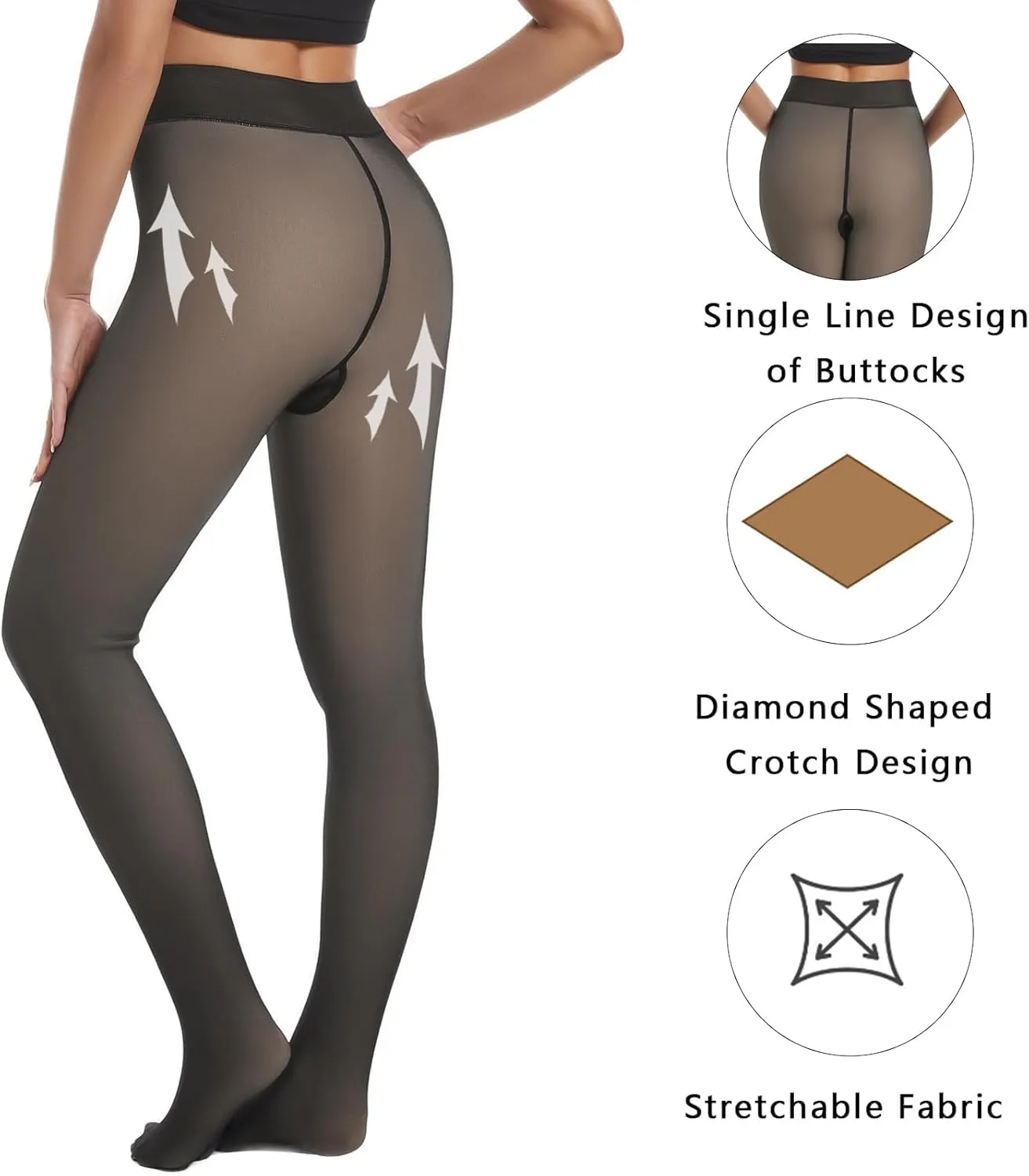 Darkterror Fleece Lined Tights Women, Warm Fleece Lined Leggings Women, Thermal Fleece Leggings for Winter