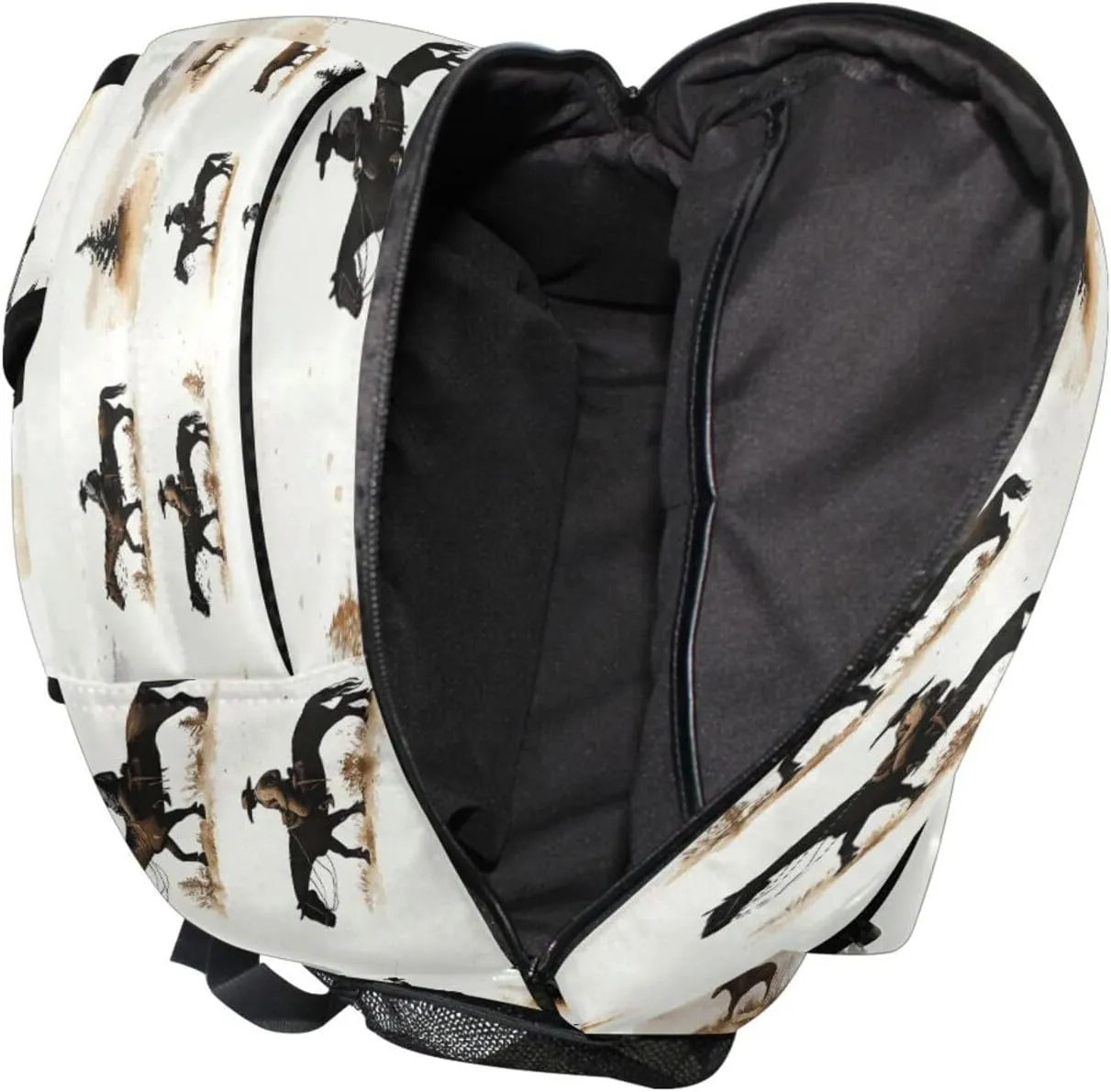 Day Backpack for Men and Women Waterproof Travel Laptop Backpack with Chest Strap for Travel Trip Horse
