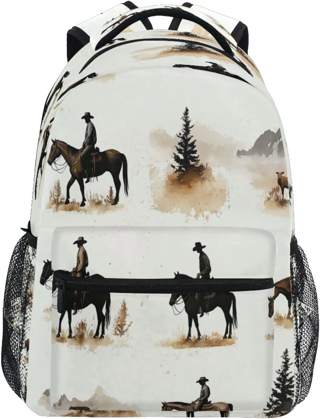 Day Backpack for Men and Women Waterproof Travel Laptop Backpack with Chest Strap for Travel Trip Horse