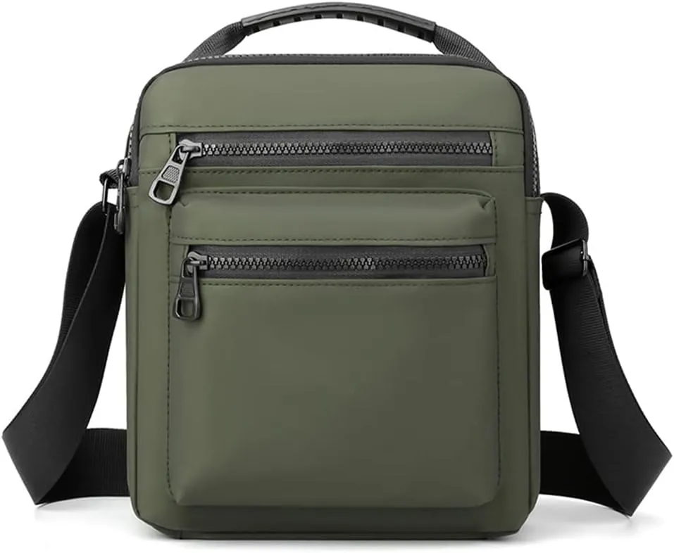 DAZZLESUN Men Waterproof Travel Sling Bag Nylon Crossbody Casual Shoulder Bags Lightweight Backpack Daypack Fishing Hiking