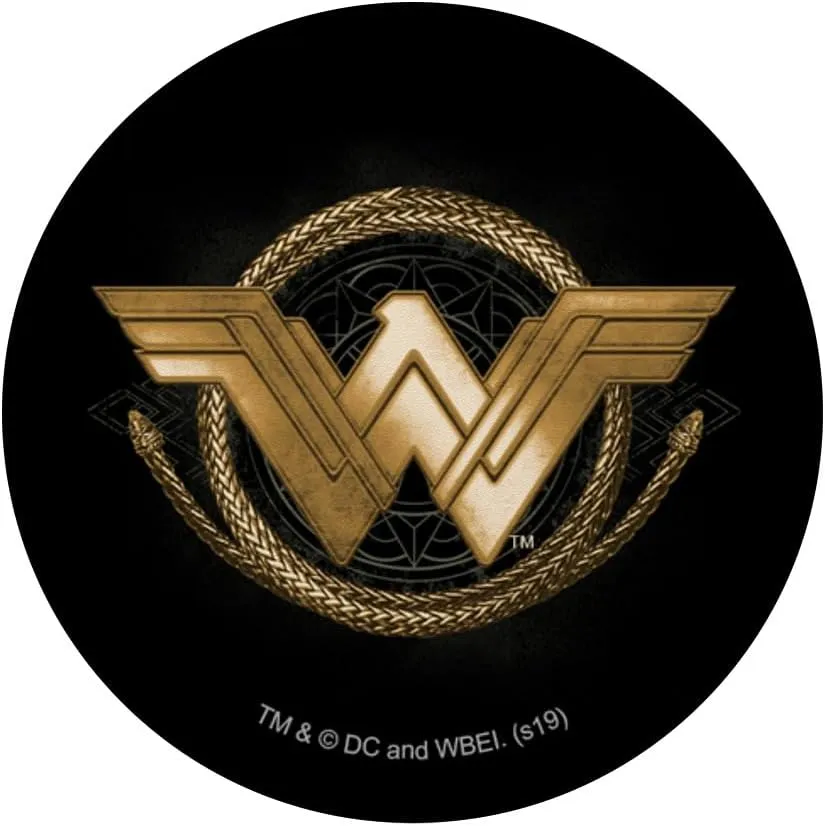 DC Comics Wonder Woman Movie Golden Lasso Logo PopSockets Expandable Phone Grip & Stand - Black