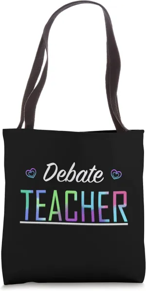 Debate Teacher Hearts & Love Tote Bag
