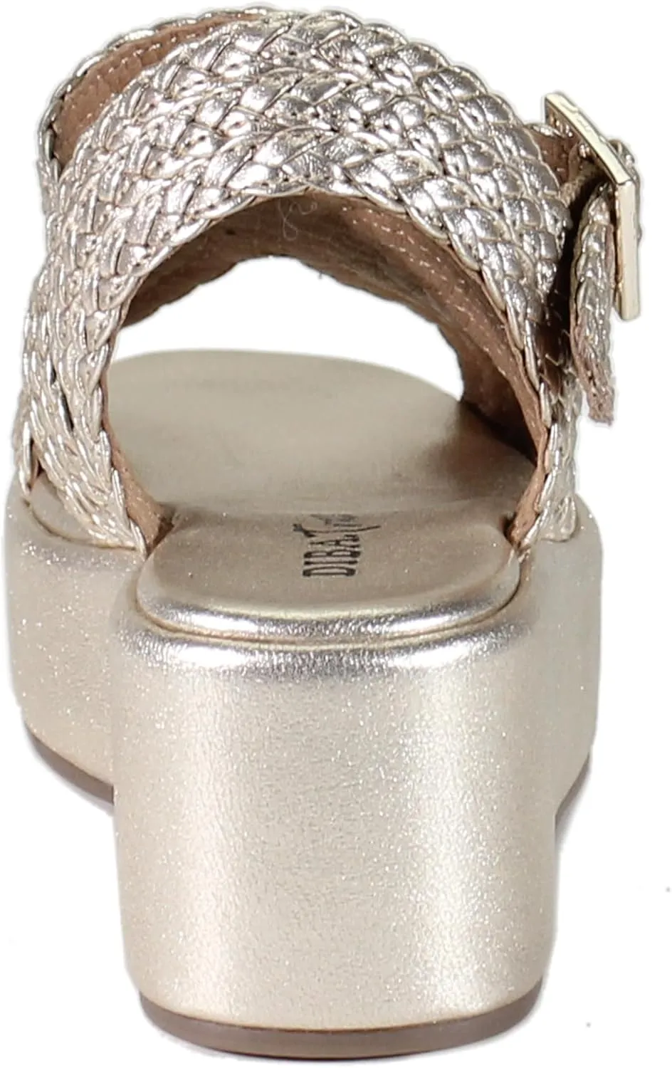 Diba True Womens Wind Garden Braided Metallic Platform Ankle Strap Casual Sandals Casual Mid Heel 2-3" - Gold