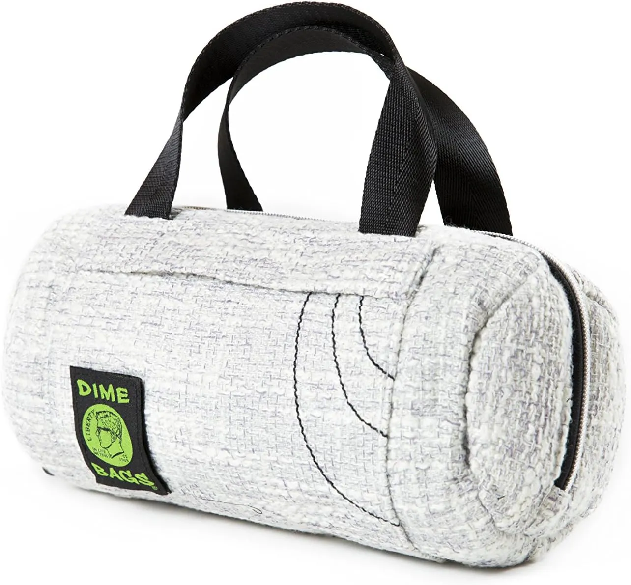 DIME BAGS - Padded Duffle Tube, Durable Hemp Blend (10 Inch, Grey)