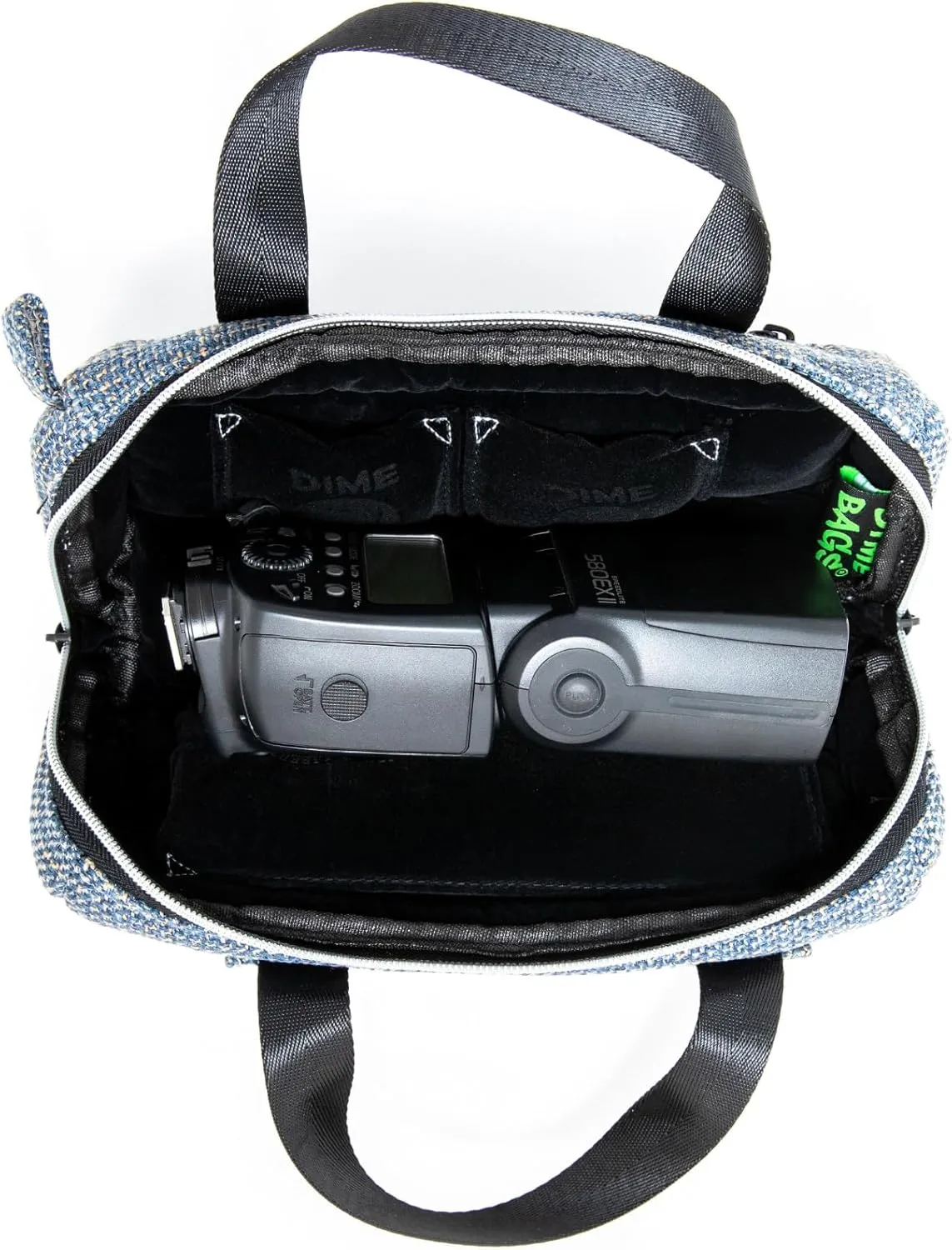 DIME BAGS - Padded Duffle Tube, Durable Hemp Blend (10 Inch, Grey)