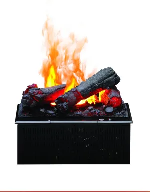 Dimplex DFI400LH Opti-Myst Cassette-Style Indoor Space Heater with Faux Logs, Black