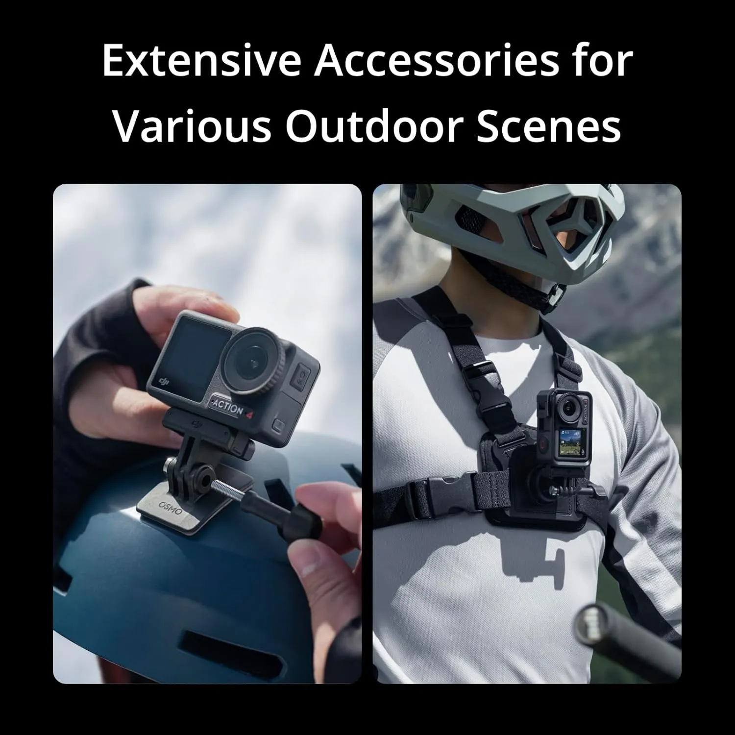 DJI Osmo Action 4 Standard Combo - 4K Waterproof Action Camera Bundle with Lexar 64GB Memory Card, Protective Case, Outdoor Kit and 1 YR CPS Enhanced Protection Pack